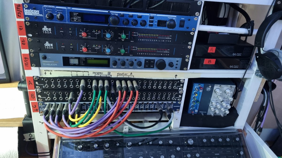 Patch audio multicolore du studio Floced